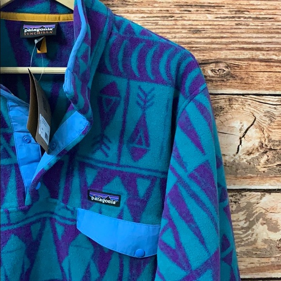 NWT Patagonia synchilla  Tribal Geo Print - Picture 5 of 6